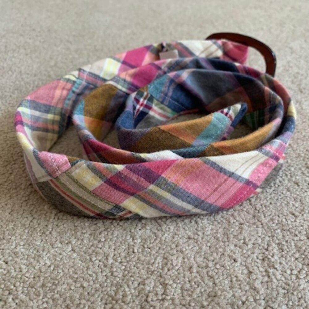 J. Crew Plaid Belt size small/medium - Picture 5 of 9